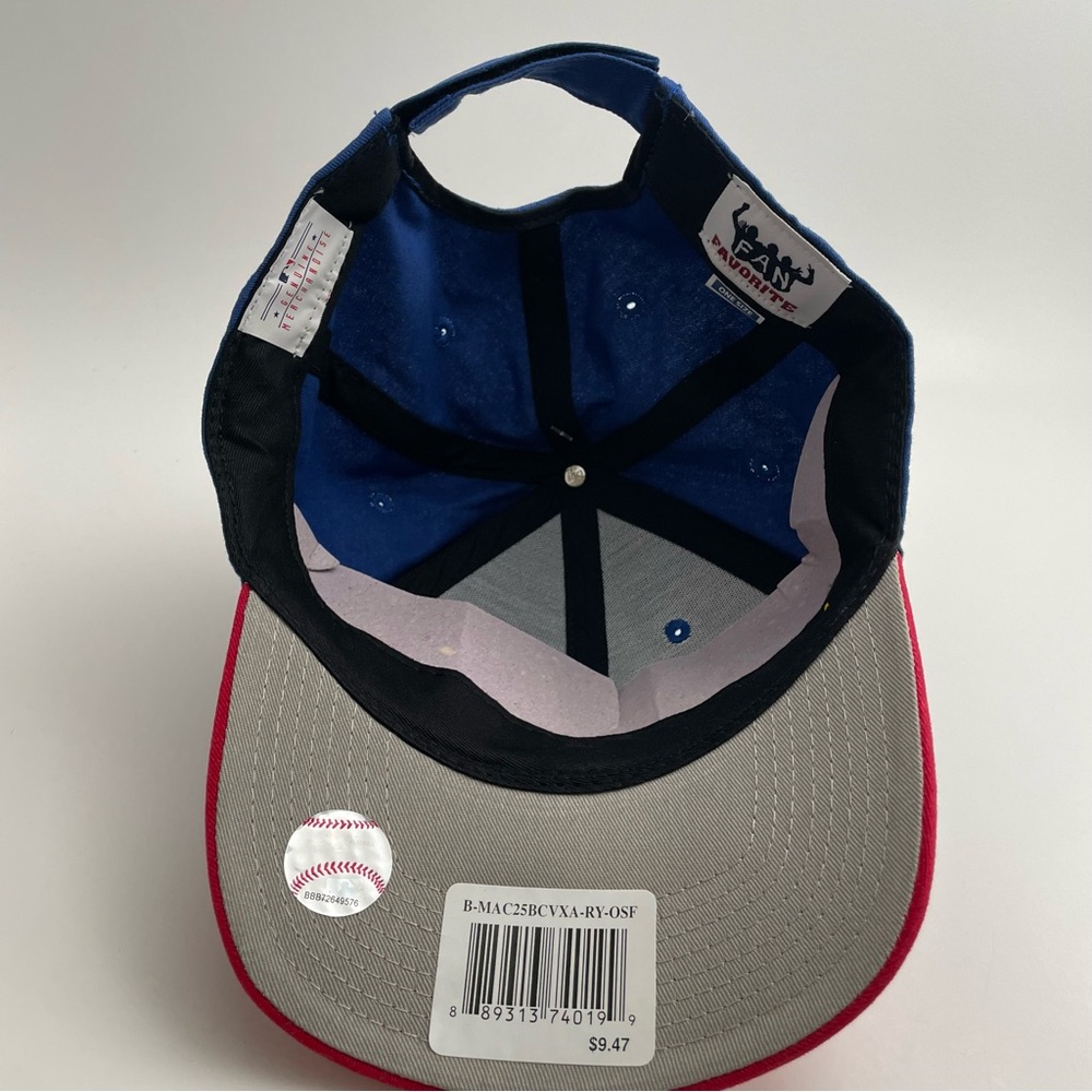 Texas Rangers T Logo Adjustable Cap Blue & Red Baseball Hat - NWT - Picture 5 of 6